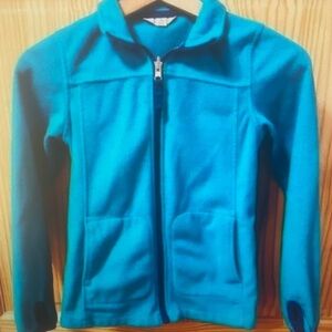 Blue Zip-Up Fleece Jacket